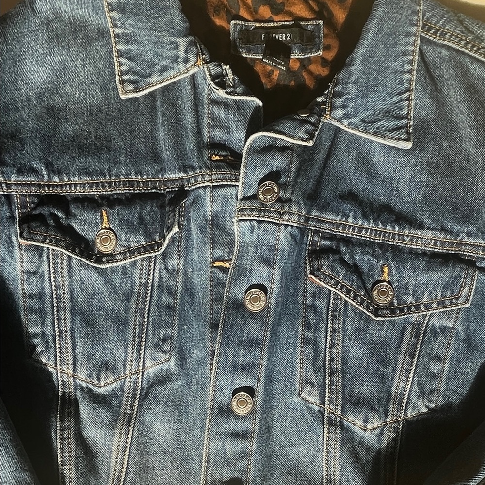 F21 Cropped Jean Jacket
